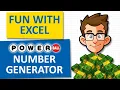Win The Powerball Lottery Powerball Lottery Number Generator Using Excel