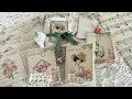 Putting Together a Mini Junk Journal File Tab Folder Booklet Vintage Garden Ave Kit Part 2