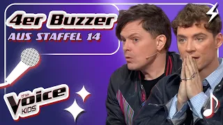 🎶Unvergessliche 4er-Buzzer-Momente!🥹 | The Voice Kids 2026