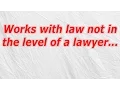 Works with law not in the level of a lawyer CodyCross Crossword Answer
