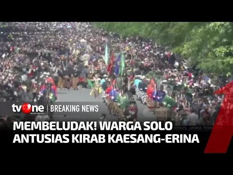 Padat, Ratusan Ribu Warga Saksikan Kirab Kaesang Pangarep dan Erina Gudono