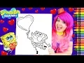 Coloring SpongeBob SquarePants Valentine s Day GIANT Coloring Page Crayola Crayons KiMMi THE CLOWN