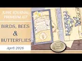 Birds Bees Butterflies Folio Tutorial Step-by-Step Junk Journal Project