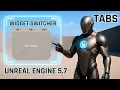 How to Make Clean Switchable Tabs in Unreal Engine 5 7 Widget Switcher Guide