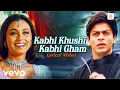 Download Lagu Kabhi Khushi Kabhie Gham - Lyrical Video | Amitabh B, Jaya, Shah Rukh Khan | Lata Mangeshkar
