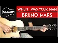 When I Was Your Man Guitar Tutorial Bruno Mars Guitar Lesson Easy Chords Strumming