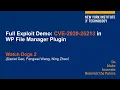 CVE-2020-25213 Exploit Demo - Watch Dogs 2 from NYIT