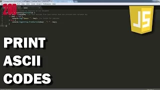 Print ASCII Codes