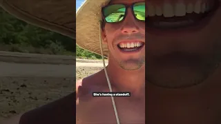 When a boat dog runs out of kibble…🐕🎣 #shorts