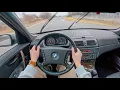 2004 BMW X3 3 0i - POV Rainy Day Drive Binaural