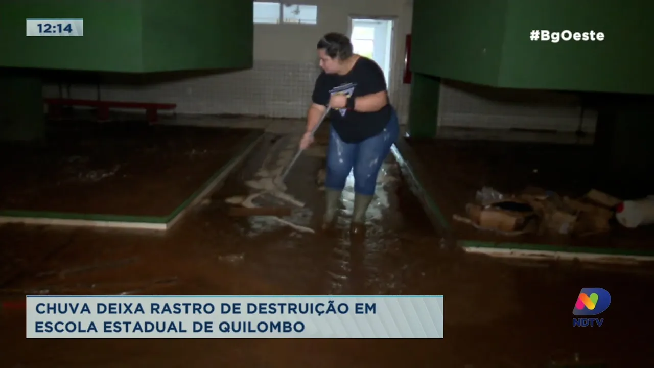 Chuva deixa rastro de destruição em Quilombo