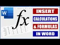 Download Lagu Insert Calculations and Formulas into Word | Microsoft Word Tutorials
