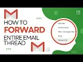 How To Forward An Entire Email Thread In Gmail - Conversation View