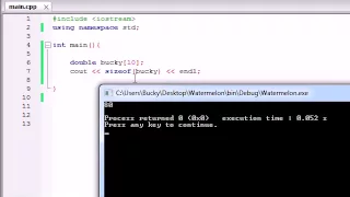 Buckys C Programming Tutorials 40 sizeof