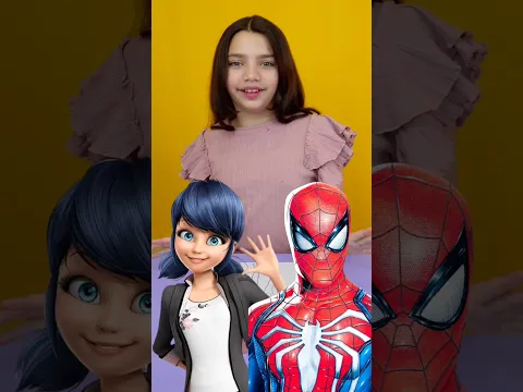 Pinté a ✨MARINETTE✨ Dupain-Cheng x SPIDERMAN!🕷️ #art #drawing