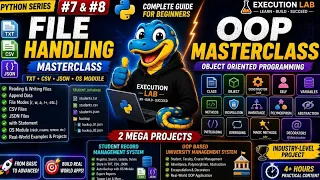 Python File Handling OOP Masterclass Complete Python Course