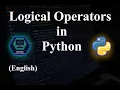 10 Operators in Python - Logical Operators