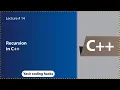 Recursion in c in Hindi lecture 14