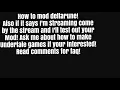 HOW TO MOD DELTARUNE UNDERTALE MOD TOOL before you play deltarune chapter 2