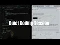 quiet coding session fullstack personal website no talking