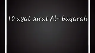 pengusir setan dalam rumah dengan membaca 10 ayat dalam surat al baqarah