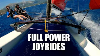 Very windy Hobie 16 joyrides &#8211; Clear audio crew guidance