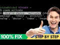 How to FIX Conda Error argument command invalid choice activate SOLVED