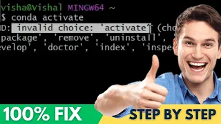 How to FIX Conda Error argument command invalid choice activate SOLVED