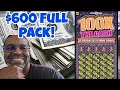 100X the Cash ENTIRE PACK MD LOTTERY Scratch Off Tickets