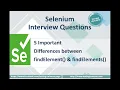 Difference between FindElement and FindElements in Selenium FindElement and FindElements Selenium