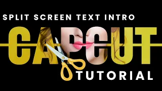 SPLIT SCREEN TEXT EFFECT INTRO TUTORIAL | CapCut PC #capcuttutorial #capcut #capcut  #capcuttips