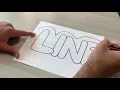 HOW TO DRAW BUBBLE LETTERS Graffiti Tutorial for Beginners Designing Graffiti Elementary Level