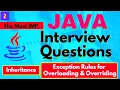 Java Interview Questions and Answers - Part 2 Exception Rules in Overloading and Overriding
