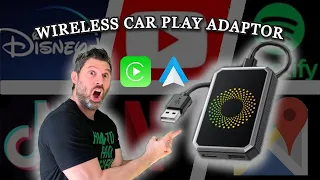 LAMTTO RC23 WIRELESS CarPlay Android Auto Netflix YouTube Disney Prime TikTok 3 in 1 Car Adapter