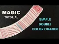 Magic Card Trick Tutorial Simple Double Color Change - Chicago Opener