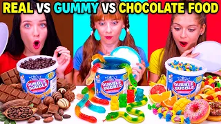 ASMR Real Food VS Chocolate Food VS Jelly Gummy Food Best NEW Compilation