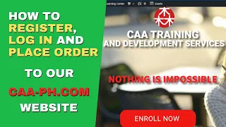 Download caa-ph.com register, log in and placing order tutorial MP3