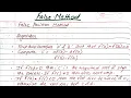 Unit 2 False Position Method Numerical Method 5th Sem BE Civil Prashant YT TU PU KU PoU