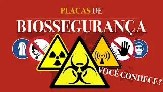 BIOSSEGURANÇA: Placas de Sinalização