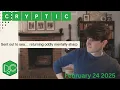 Daily Crypticle Clue - Day 116