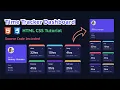 How to create Responsive Time Tracker Dashboard using HTML CSS