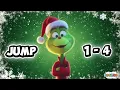 Christmas Math Jump Game for Kids Fast Brain Break with the Grinch Holiday Math Movement Game