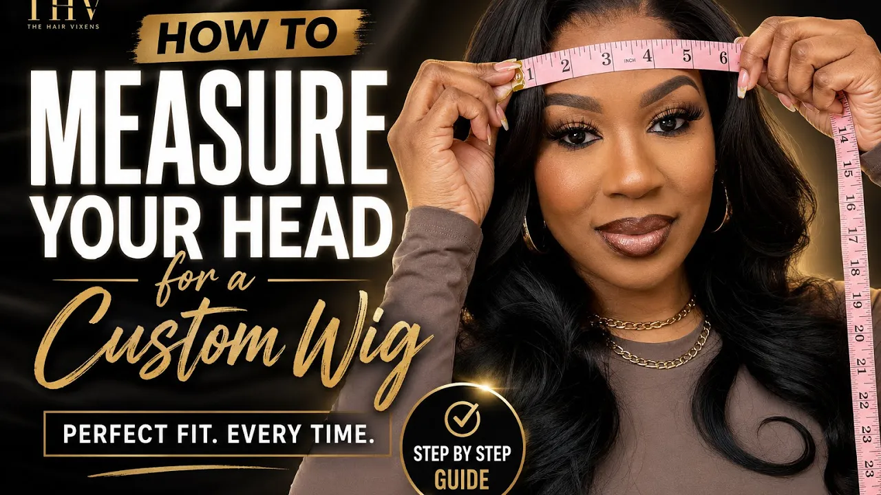 How to measure your head for a custom wig