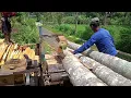 Lagu Merajang pohon kelapa ‼️gergaji bulat serkel rakitan