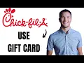 How to Use Gift Card on Chick Fil a App EASY Guide