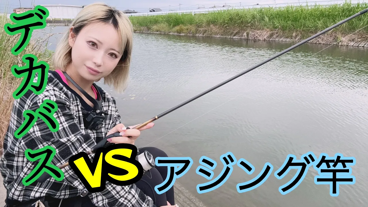 アジングロッドでデカバス釣ってみたw