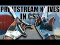 Printstream Knives in Counter-Strike 2 Concept CS2 Showcase