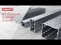 OVERVIEW of Hilti MT Modular Support System - Technical Features