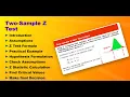 Hypothesis Testing - Two Sample Z Test
