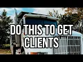 Starting a DUMP TRUCK business - How to get clients